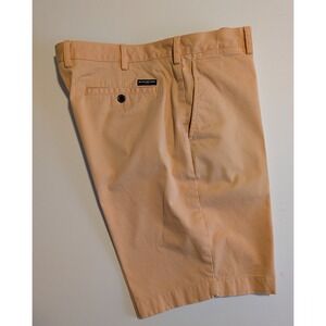 Brooks Brothers 1818 Mens Chino Shorts Peach Orange Cotton Twill Size 38